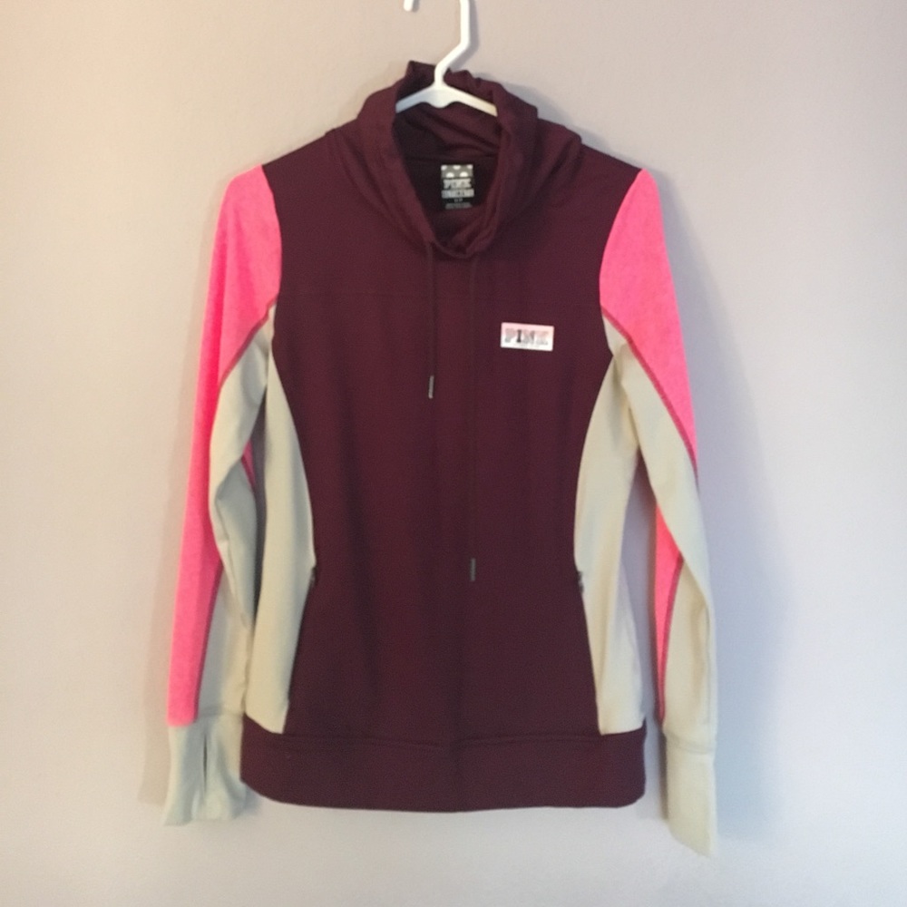 Pink slouchy neck sweatshirt